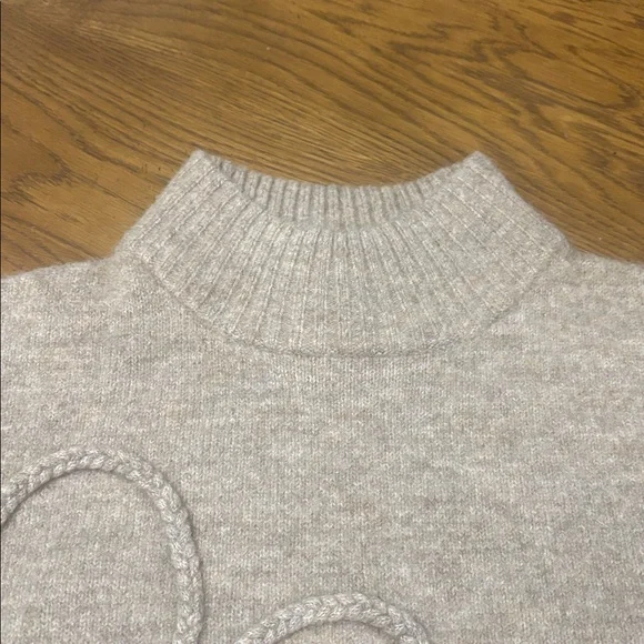 RW & CO Taupe Embroidered Heart Sweater - Picture 4 of 10